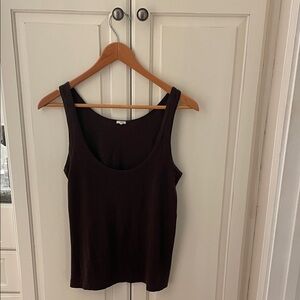 J. Crew Elegant Brown Tank Top